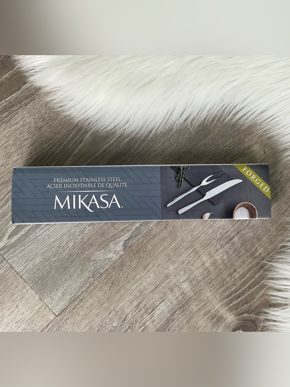 🍴Mikasa Stainless Steel 2-Piece Carving Set - Silver